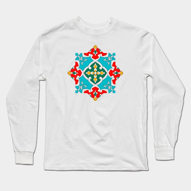 Iznik — Turkish decor Long Sleeve T-Shirt by GreekTavern